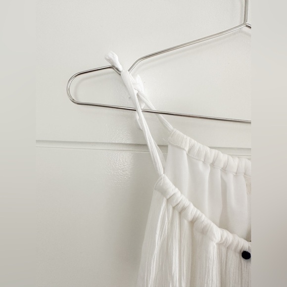 Boho Maxi Dress - Lightweight White With
Dark Navy Details - Size Small - Picture 3 of 10